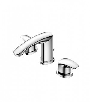 خلاط مغسلة كروم أتوماتيك 3خرم (2 مسكة) مع رأس هراب - صناعة صيني  # TOTO - GM-TLG09201BVSR